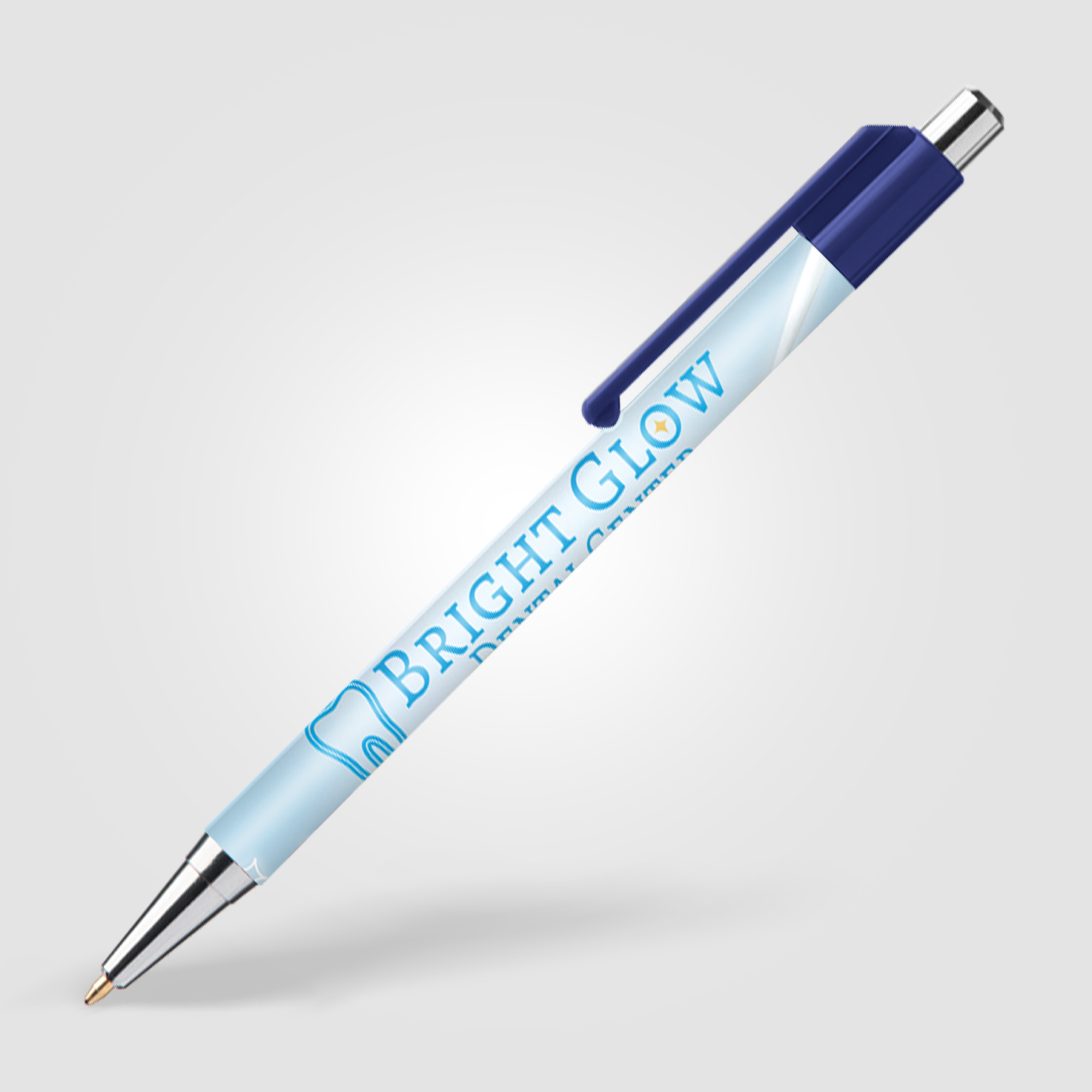 Stylo-bille plastique personnalisable Betty D Bleu marine